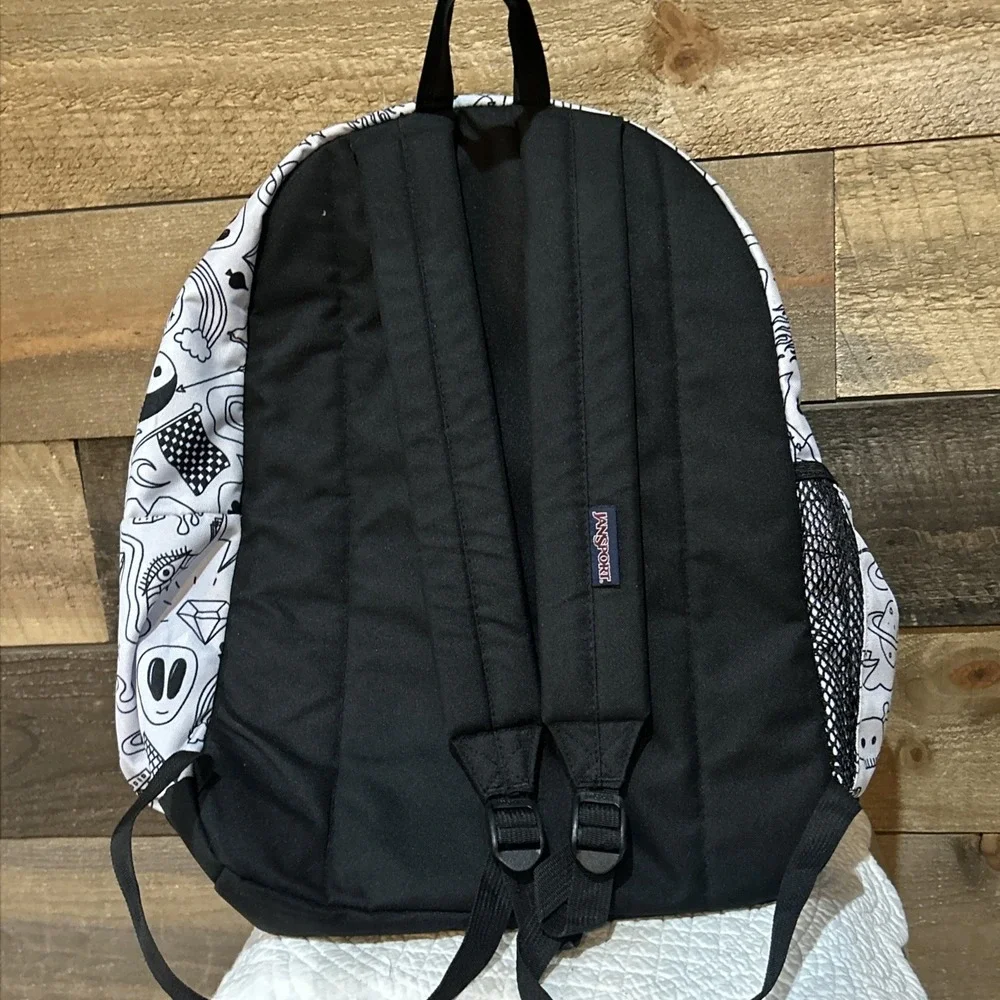 Jansport Cross Town Fun Color Me in Backpack  Used